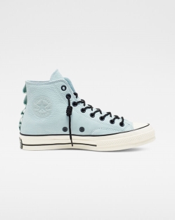 Converse, Tenisi Inalti Barbati Nubuck Leather Chuck 70 EFTJC3461, Albastri